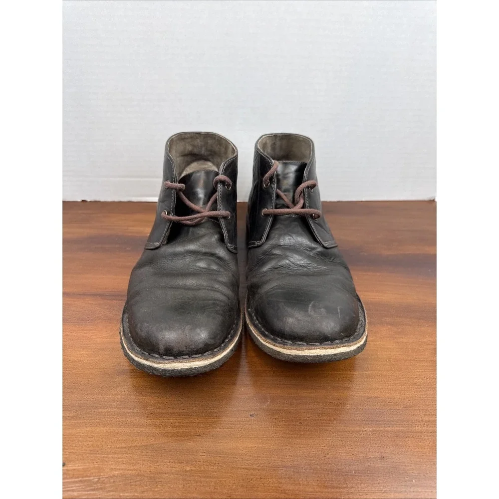 UGG Leighton Men's Chukka Boots‎ Size 10.5 Leather Chocolate Brown 3275